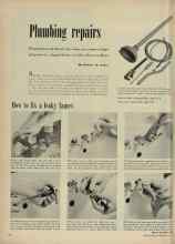 Better Homes & Gardens July 1948 Magazine Article: Plumbing repairs