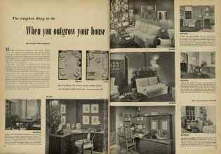 Better Homes & Gardens July 1948 Magazine Article: When yon outgrow your house