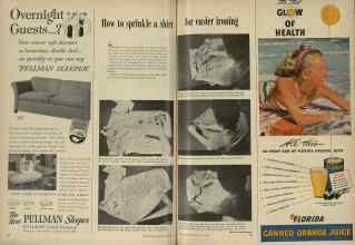Better Homes & Gardens July 1948 Magazine Article: How to sprinkle a shirt for easier ironing