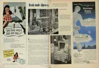 Better Homes & Gardens July 1948 Magazine Article: Ready-made slipcovers