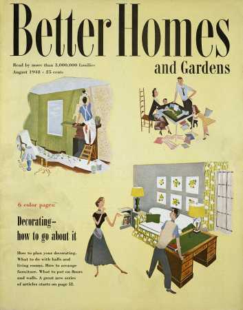 Better Homes & Gardens August 1948 Magazine Cover