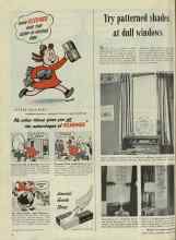 Better Homes & Gardens August 1948 Magazine Article: Try patterned shades at dull windows