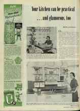 Better Homes & Gardens August 1948 Magazine Article: Your kitchen can be practical ...and glamorous, too