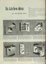 Better Homes & Gardens August 1948 Magazine Article: Six kitchen ideas for the handy man
