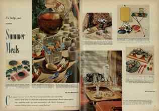 Better Homes & Gardens August 1948 Magazine Article: Summer Meals