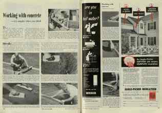 Better Homes & Gardens August 1948 Magazine Article: Working with concrete