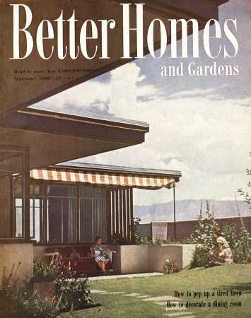 Better Homes & Gardens September 1948 Magazine Cover