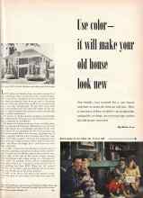 Better Homes & Gardens September 1948 Magazine Article: Use color--it will make your old house look new