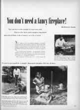 Better Homes & Gardens September 1948 Magazine Article: You don't need a fancy fireplace!