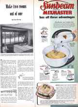 Better Homes & Gardens September 1948 Magazine Article: Make two rooms out of one