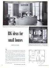 Better Homes & Gardens September 1948 Magazine Article: BIG ideas for small houses