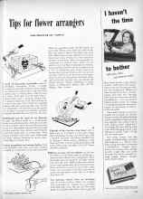Better Homes & Gardens September 1948 Magazine Article: Tips for flower arrangers