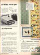 Better Homes & Gardens September 1948 Magazine Article: New bed has drawer space