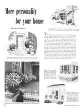 Better Homes & Gardens September 1948 Magazine Article: More personality for your house