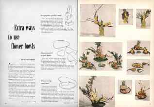 Better Homes & Gardens September 1948 Magazine Article: Extra ways to use flower bowls