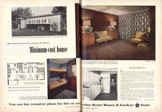 Better Homes & Gardens September 1948 Magazine Article: Better Homes & Gardens Five Star Home No. 1809 is a Minimum-cost house