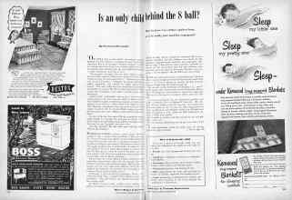 Better Homes & Gardens September 1948 Magazine Article: Is an only child behind the 8 ball?