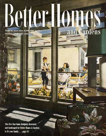 Better Homes & Gardens October 1948 Magazine Cover