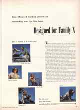 Better Homes & Gardens October 1948 Magazine Article: Designed for Family X