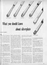 Better Homes & Gardens October 1948 Magazine Article: What you should know about silverplate