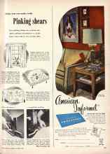 Better Homes & Gardens October 1948 Magazine Article: What you can make with Pinking shears