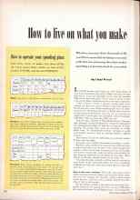 Better Homes & Gardens October 1948 Magazine Article: How to live on what yon make