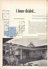 Better Homes & Gardens October 1948 Magazine Article: A house divided...