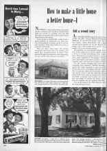 Better Homes & Gardens October 1948 Magazine Article: How to make a little house a better house-I