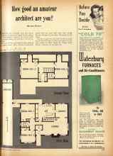 Better Homes & Gardens October 1948 Magazine Article: How good an amateur architect are you?