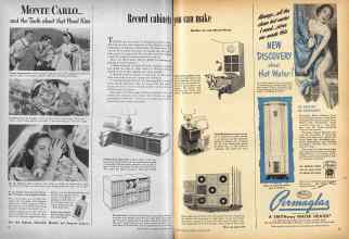 Better Homes & Gardens October 1948 Magazine Article: Record cabinets you can make