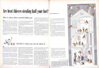 Better Homes & Gardens October 1948 Magazine Article: Are heat thieves stealing half your fuel?
