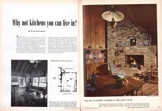 Better Homes & Gardens October 1948 Magazine Article: Why not kitchens yon can live in?