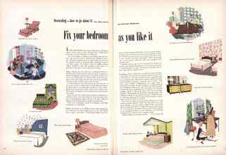 Better Homes & Gardens October 1948 Magazine Article: Fix your bedroom as you like it