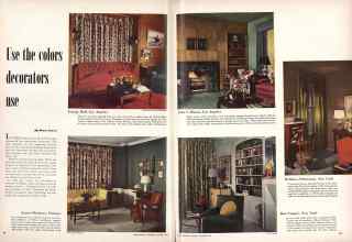 Better Homes & Gardens October 1948 Magazine Article: Use the colors decorators use
