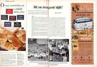 Better Homes & Gardens October 1948 Magazine Article: Did you attend parents' night?