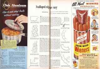 Better Homes & Gardens October 1948 Magazine Article: Scalloped edges are easy
