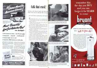 Better Homes & Gardens October 1948 Magazine Article: Calk that crack!