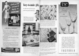 Better Homes & Gardens October 1948 Magazine Article: Easy-to-make gifts