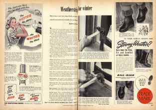 Better Homes & Gardens October 1948 Magazine Article: Weatherstrip for winter