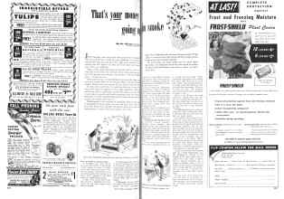 Better Homes & Gardens October 1948 Magazine Article: That's your money going up in smoke
