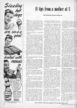 Better Homes & Gardens November 1948 Magazine Article: 11 tips from a mother of 3
