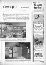 Better Homes & Gardens November 1948 Magazine Article: Where to put it