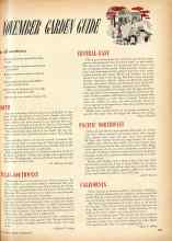 Better Homes & Gardens November 1948 Magazine Article: NOVEMBER GARDEN GUIDE