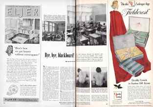 Better Homes & Gardens November 1948 Magazine Article: Bye, bye, blackboard!