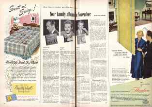 Better Homes & Gardens November 1948 Magazine Article: Your family albums for November