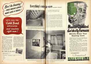 Better Homes & Gardens November 1948 Magazine Article: Everything's under the eaves