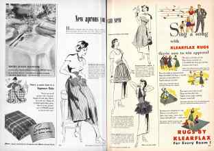 Better Homes & Gardens November 1948 Magazine Article: New aprons you can sew