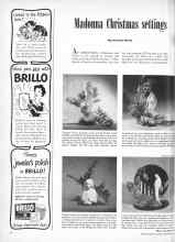 Better Homes & Gardens December 1948 Magazine Article: Madonna Christmas settings