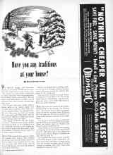 Better Homes & Gardens December 1948 Magazine Article: Have you any traditions at your house?