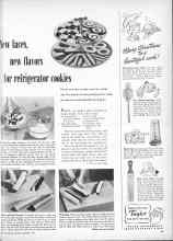 Better Homes & Gardens December 1948 Magazine Article: New faces, new flavors for refrigerator cookies